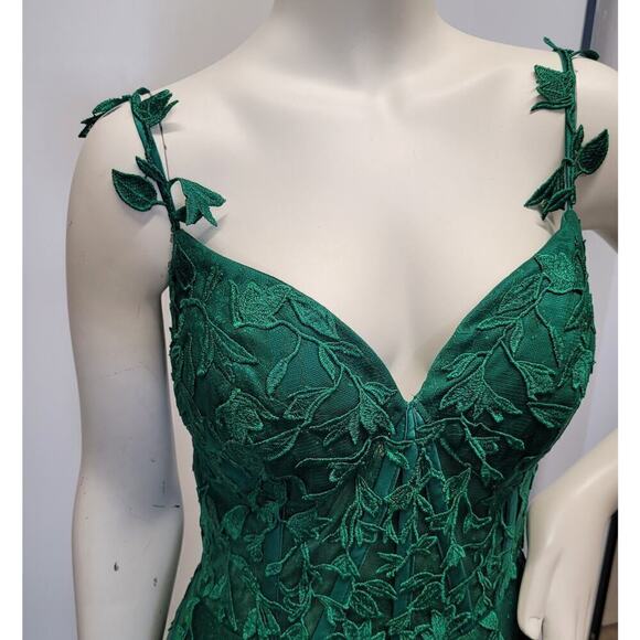 Evergreen Formal Gown Prom Dress Wedding Party Bridesmaid MOTB - Picture 2 of 14